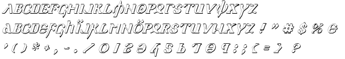 Holy Empire Shadow Italic font