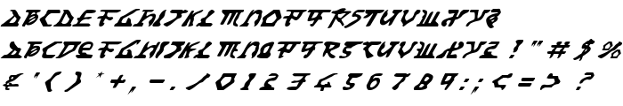 Homeworld Translator Italic font