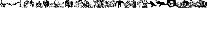 Horror Dingbats Eerie Edition font