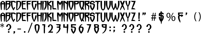 Horrormaster font