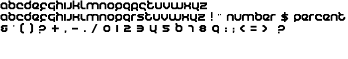 Humanoid font