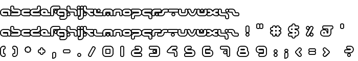 hybrid Outline font
