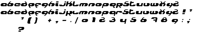 Hydro Italic font