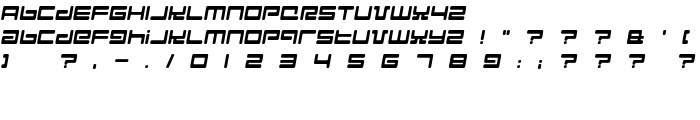 Hyperspeed font