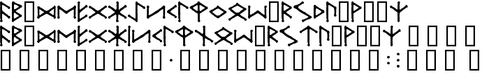 Ice-egg Futhark Regular font