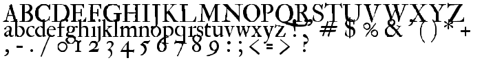 IM FELL Double Pica Roman font