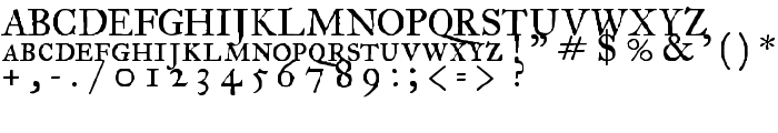 IM FELL Great Primer Roman SC font