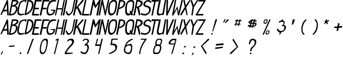 Indy Pimp Italic font