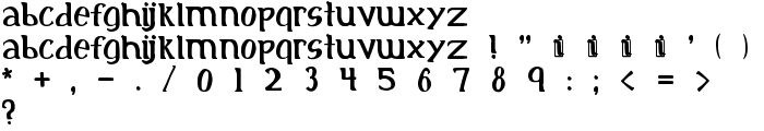 Initial font