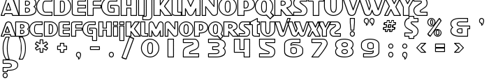 SF Intellivised Outline font