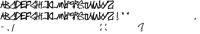 Intens writings font