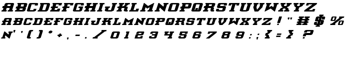 Interceptor Bold ExpItalic font