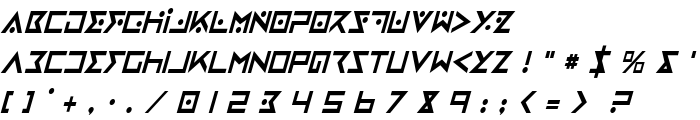 Iron Cobra Condensed Italic font