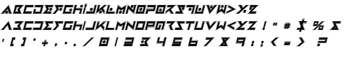 Iron Cobra Pro Italic font