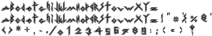 Iron H Metal font