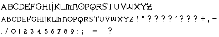 Iron League smallcaps Bold font