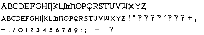 Iron League smallcaps Black font