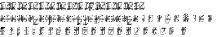isometric bold font