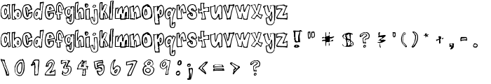 Jaggy Fries font