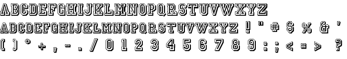 JerseyLetters font