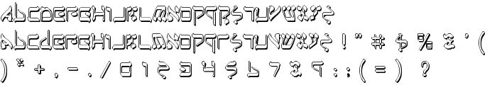 Jerusalem Shadow font