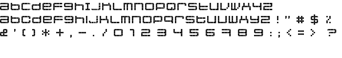 jethose  PIXEL font