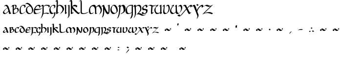 JGJ Uncial font