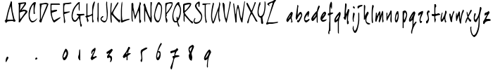 joeHand 1 font