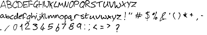 Josh Handwriting font