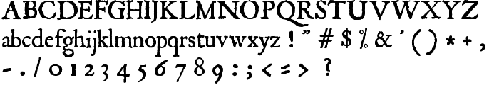 JSL Ancient font