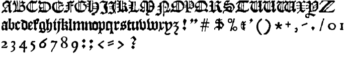 JSL Blackletter font