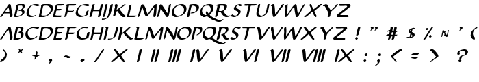 Justinian Italic font