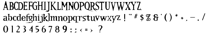 Kallamar Stout font