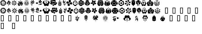 Kalocsai Flowers font