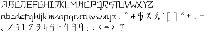 KANEIWA alp regular font