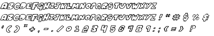 Kartoons Italic font