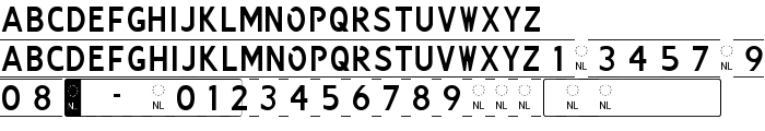 Kenteken font