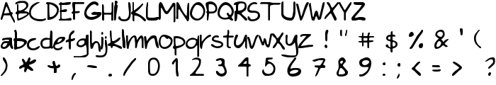 KimsHand font