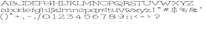 Kingthings Serifique UL Wide font