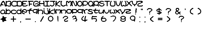 Kirby No Kira Kizzu [BRK] font