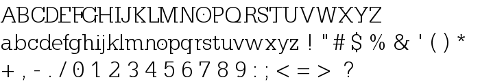 KleinSlabserif-Light font