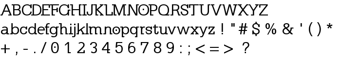 KleinSlabserif-Medium font