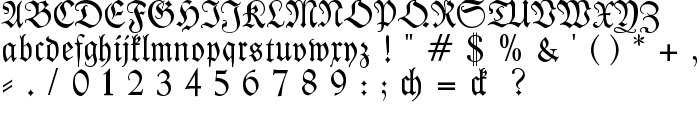 Kleist-Fraktur font