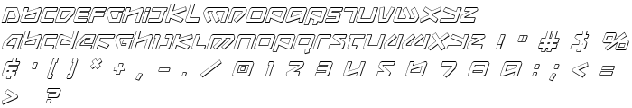 Kobold 3D Italic font