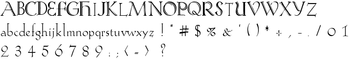 Koch-Antiqua Zier font