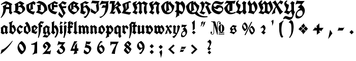 Koch Fette Deutsche Schrift font