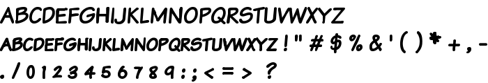 Komika Text Kaps Bold font