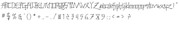 Konfuciuz Thin font