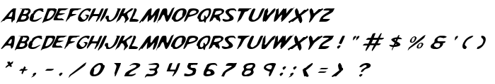 Kreeture Italic font