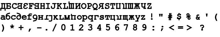Kremlin Kourier II Bold font